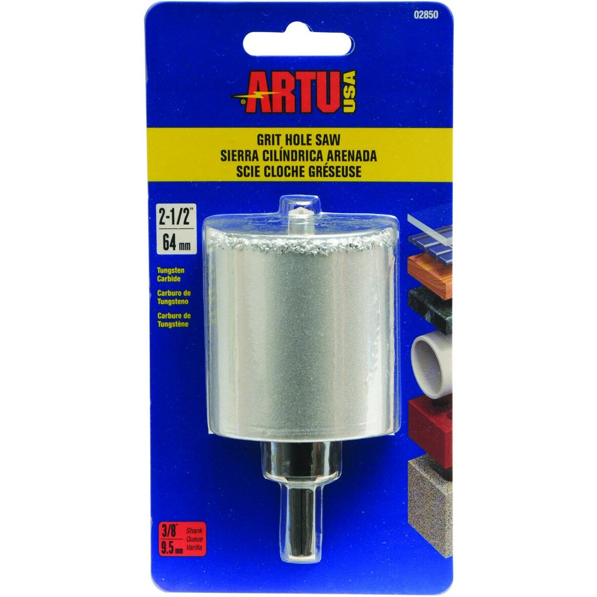 HOLE SAW CARBIDE 2-1/2" (Pack of 1)