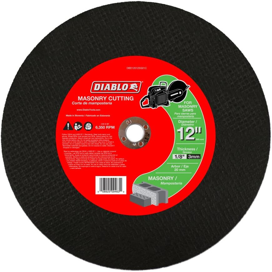 MASONRY C/O DISC 12&quot20MM (Pack of 1)