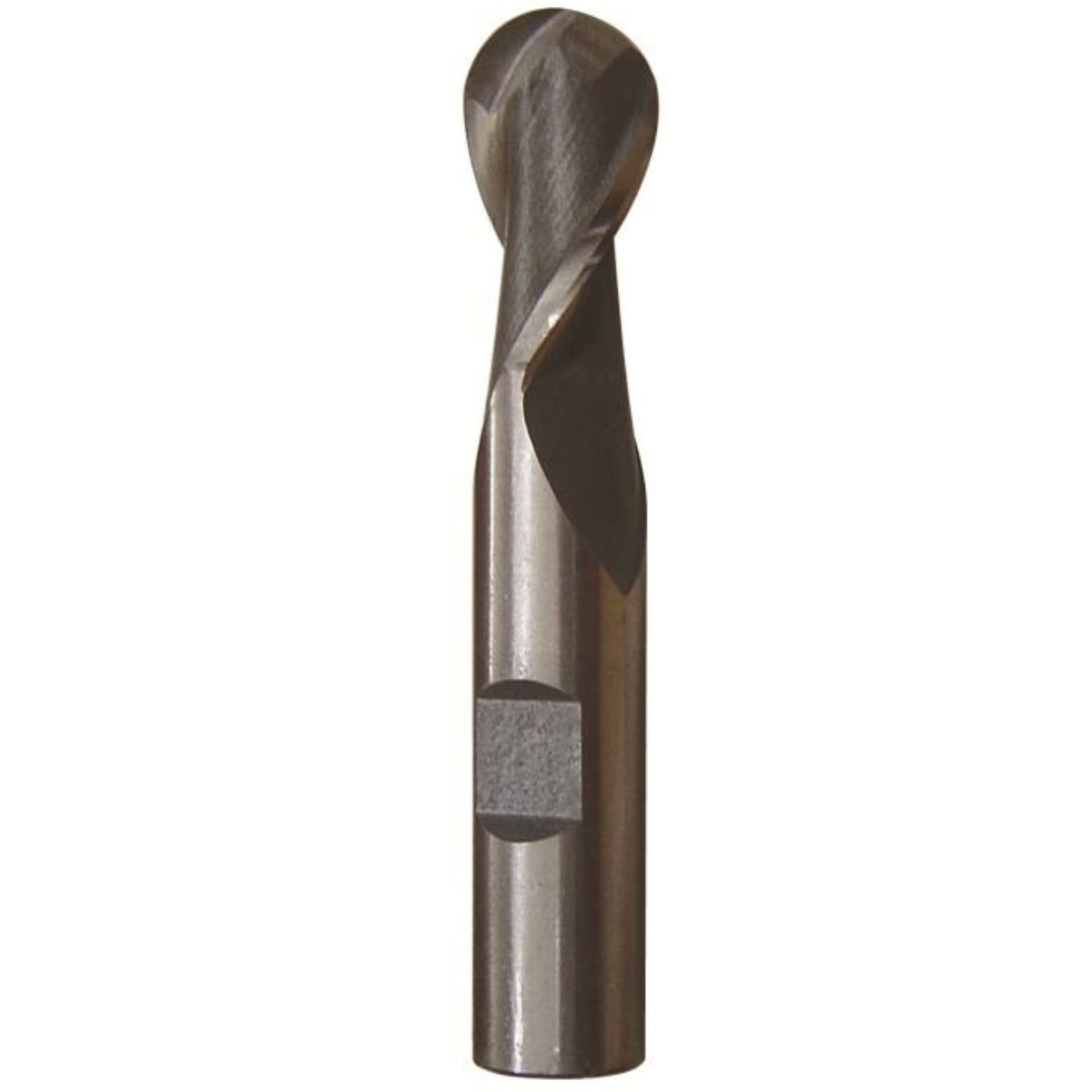 3/8" X 3/8" HSS 2 Flute Single End Ball End Mill, Qualtech, DWCT1112