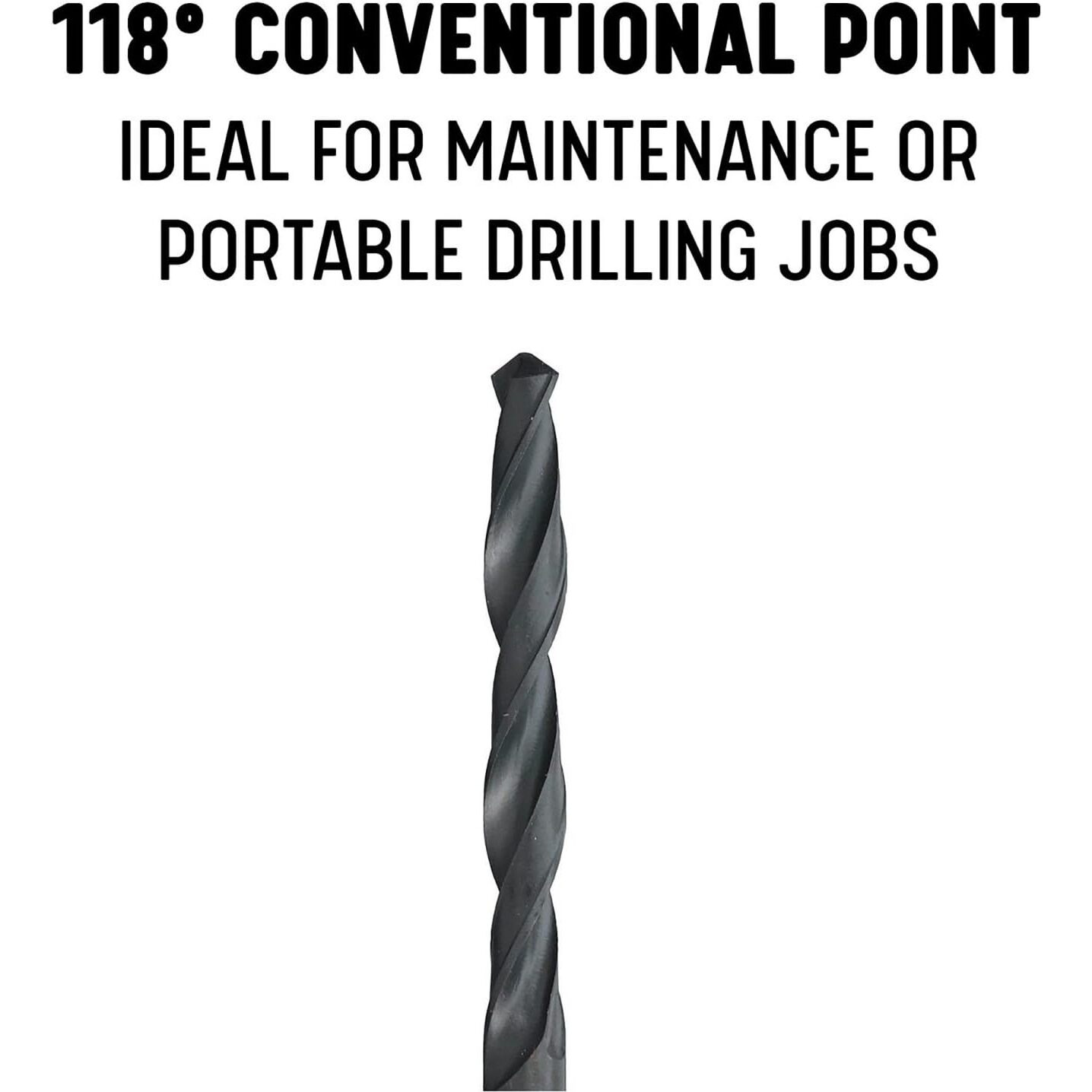 1/16 - 1/2 HSS Jobber Drill Bit Set, Shatter Proof Case, 29 Pieces (1/64 Increments), Qualtech, DWD29J-PC