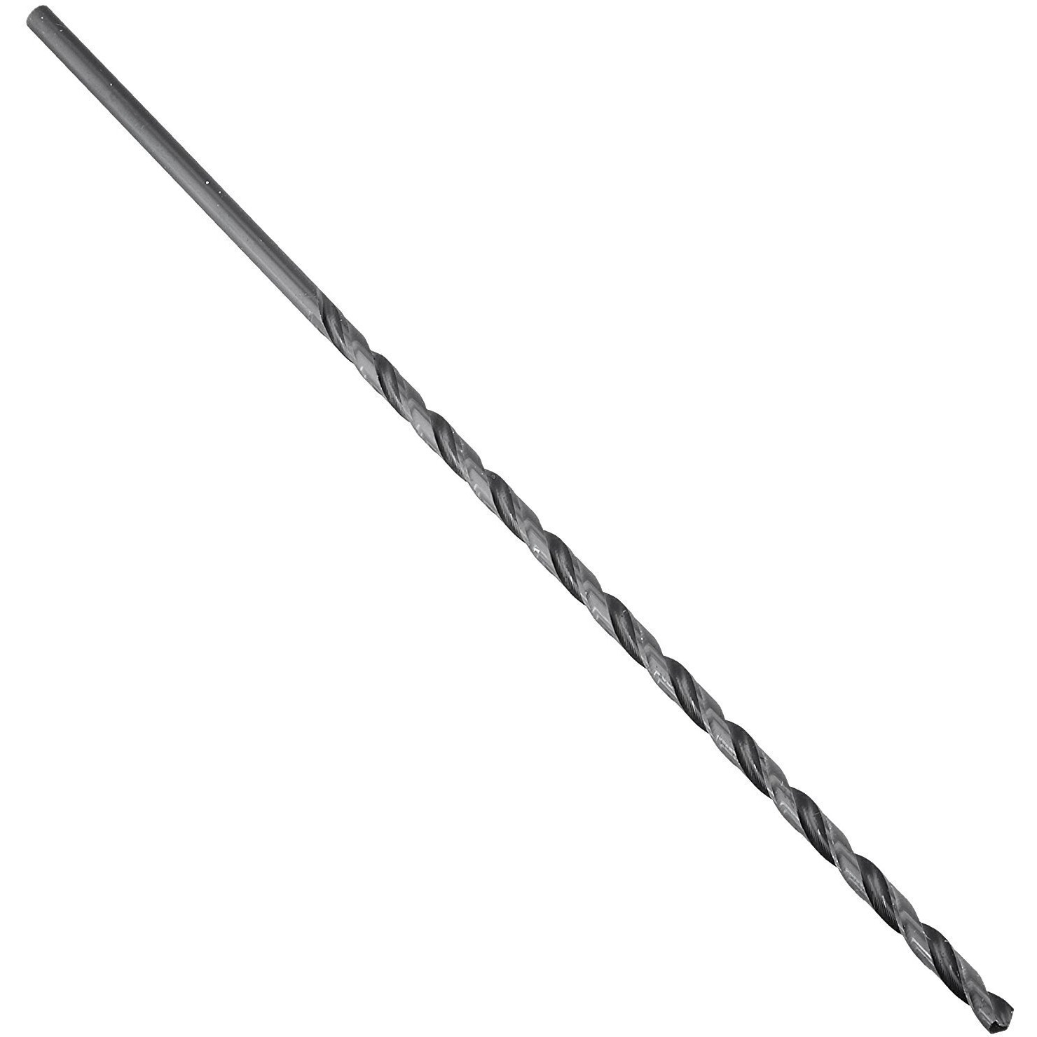 3/16" x 12" HSS Extra Long Drill Bit, Straight Shank, DWDDL12X3/16