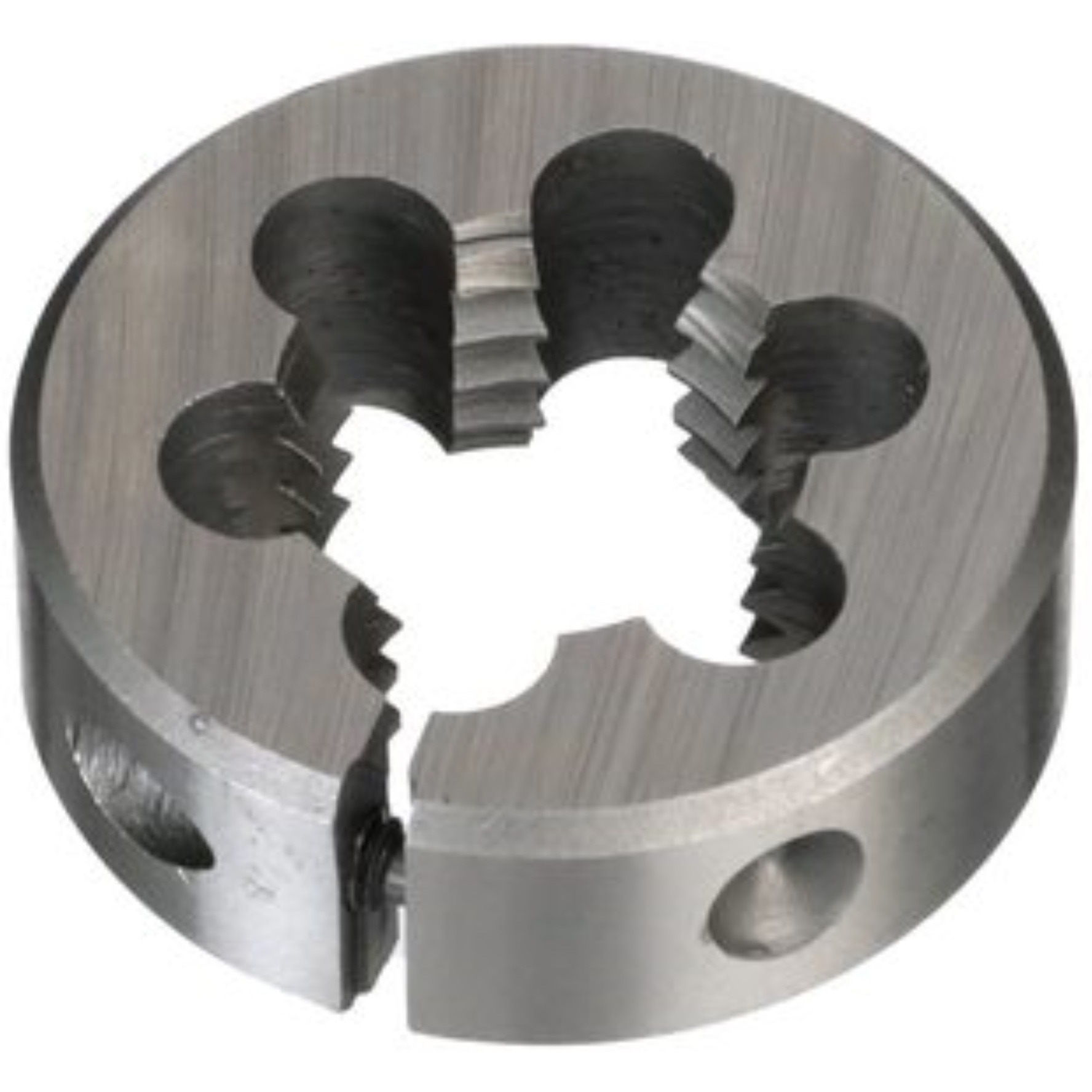 3/8" NPT 1-1/2" OD HSS Round Adjustable Pipe Die, DWTH112-38NPT