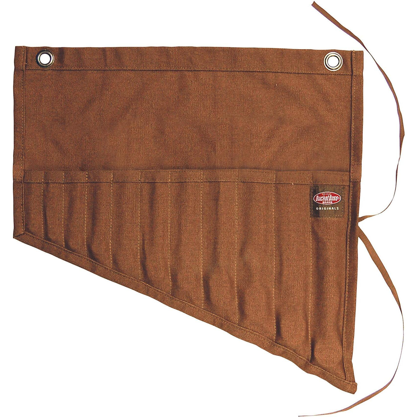 Bucket Boss 17.5 in. H Canvas Wrench Roll Up 11 pocket Brown 1 pc