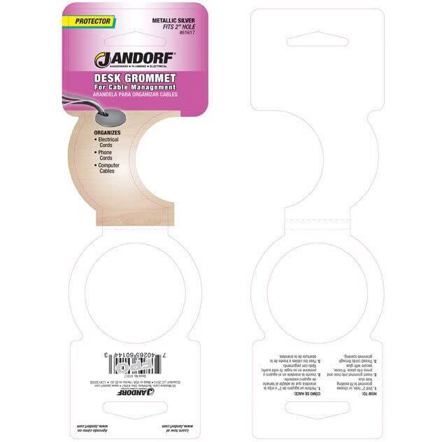 COMPTR GROMMET GRY 2" (Pack of 1)