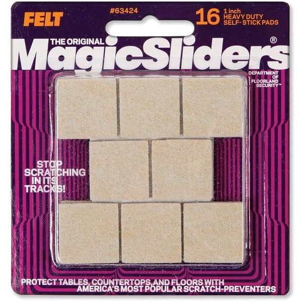 PAD FELT SQ1"&quotOAT (Pack of 6)