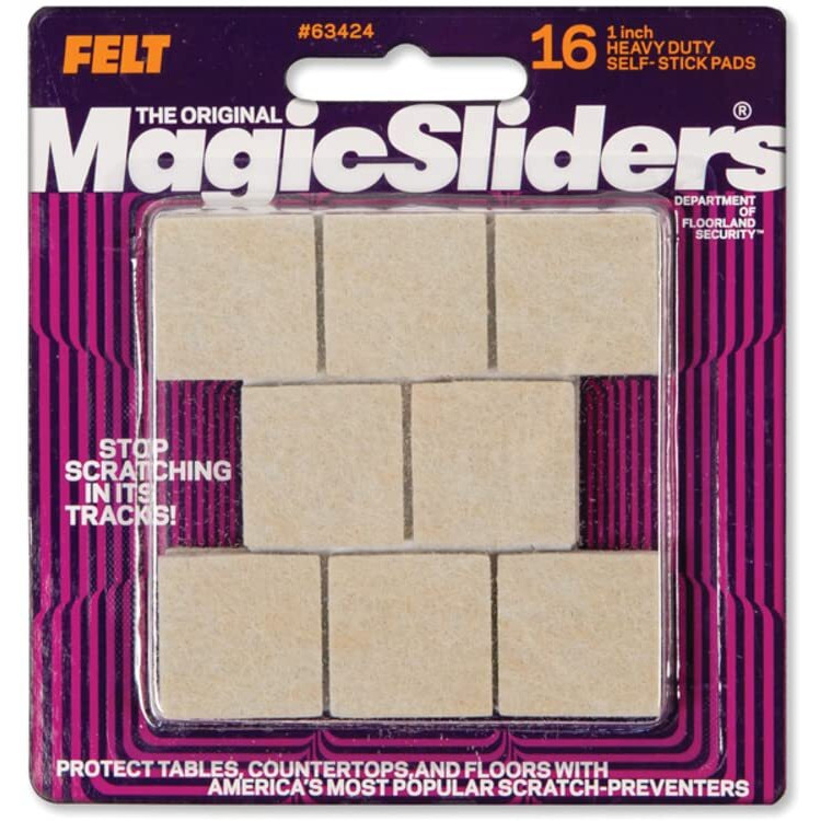 PAD FELT SQ1"&quotOAT (Pack of 6)