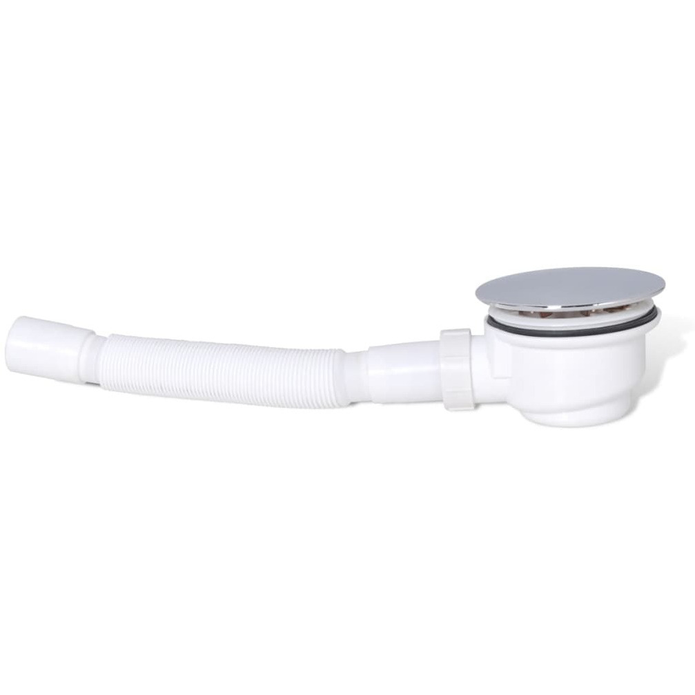 vidaXL Fast Flow Waste Trap Drain & Flexible Hose for Enclosure Tray