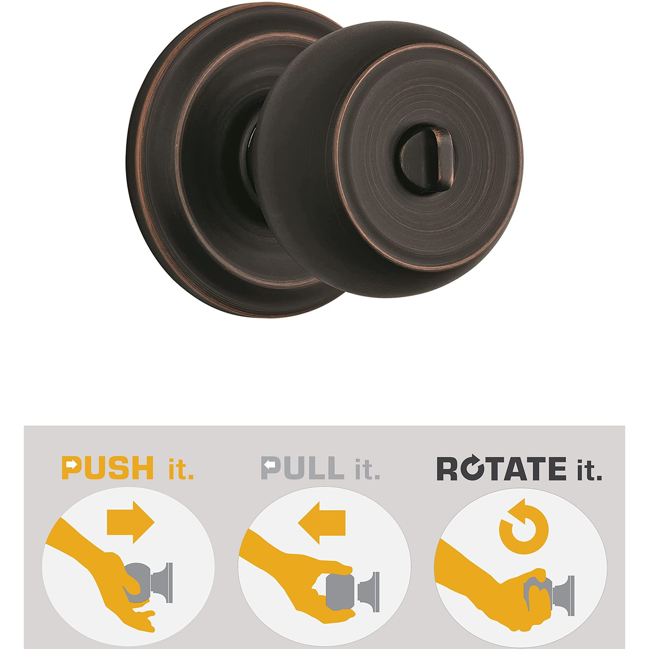 DRLK KNOB PRIV STAFF ORB (Pack of 1)