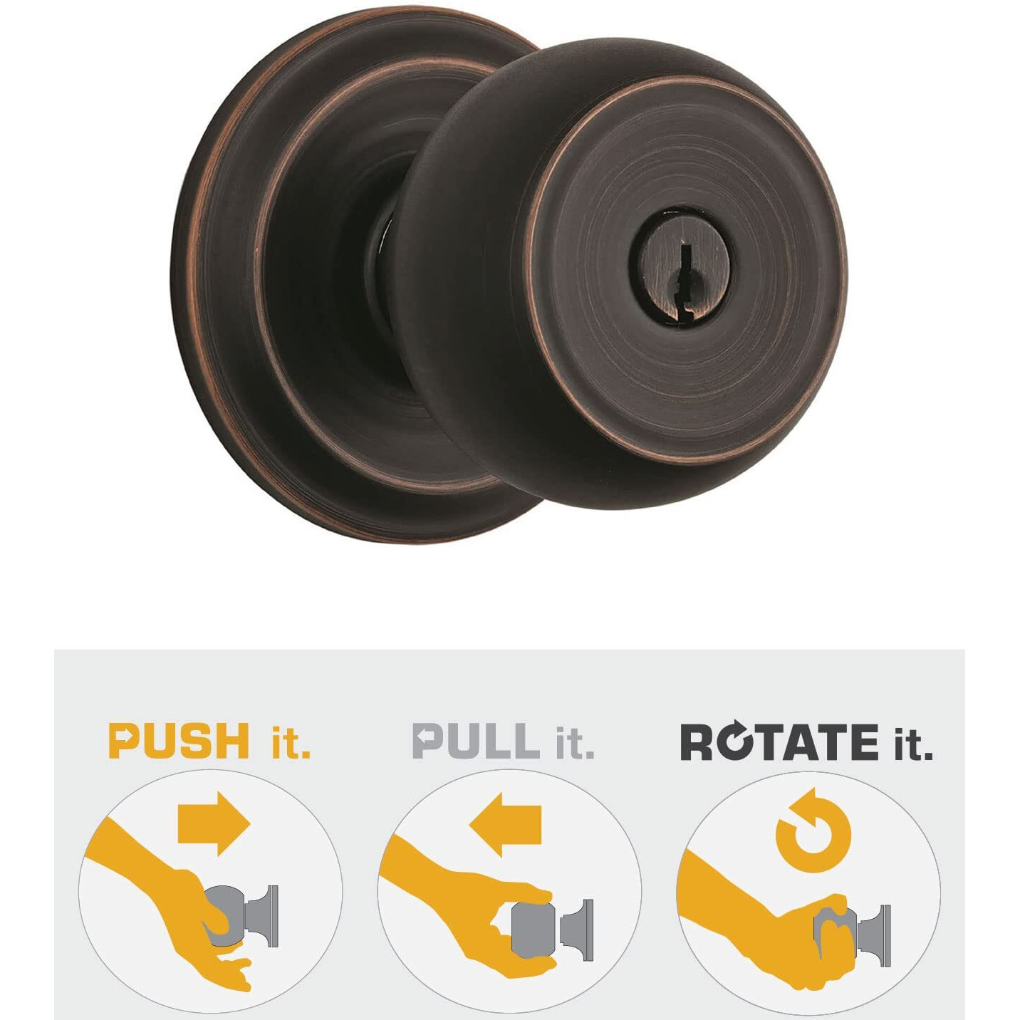 DRLK KNOB ENTRY STAFF OR (Pack of 1)