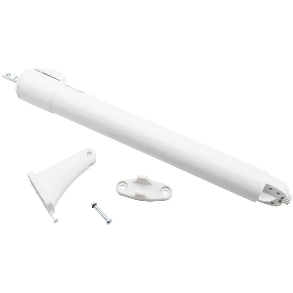 DOOR CLOSER SMOOTH WH (Pack of 1)