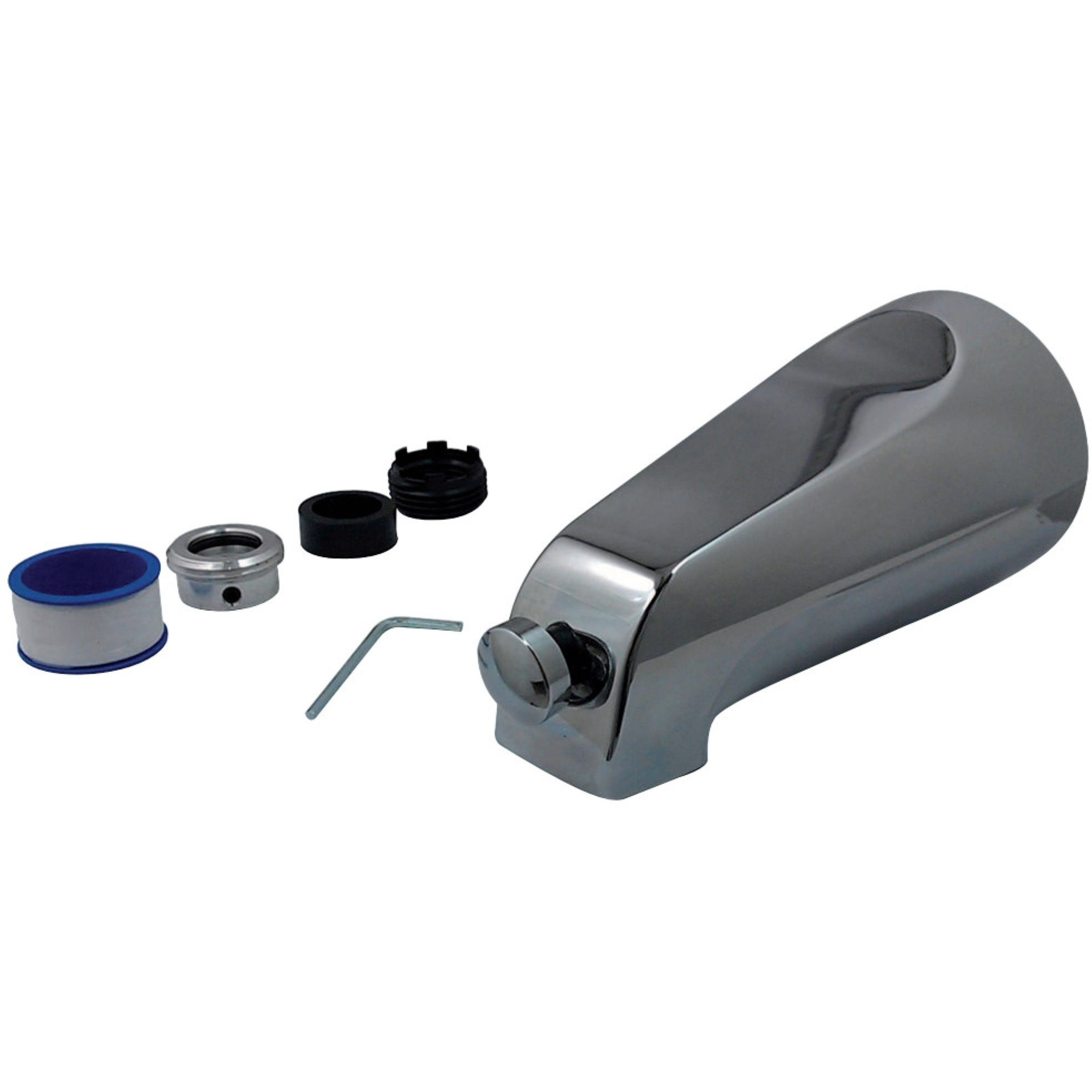 Kingston Brass K1288A1 5" Universal Diverter Tub Spout, Polished Chrome