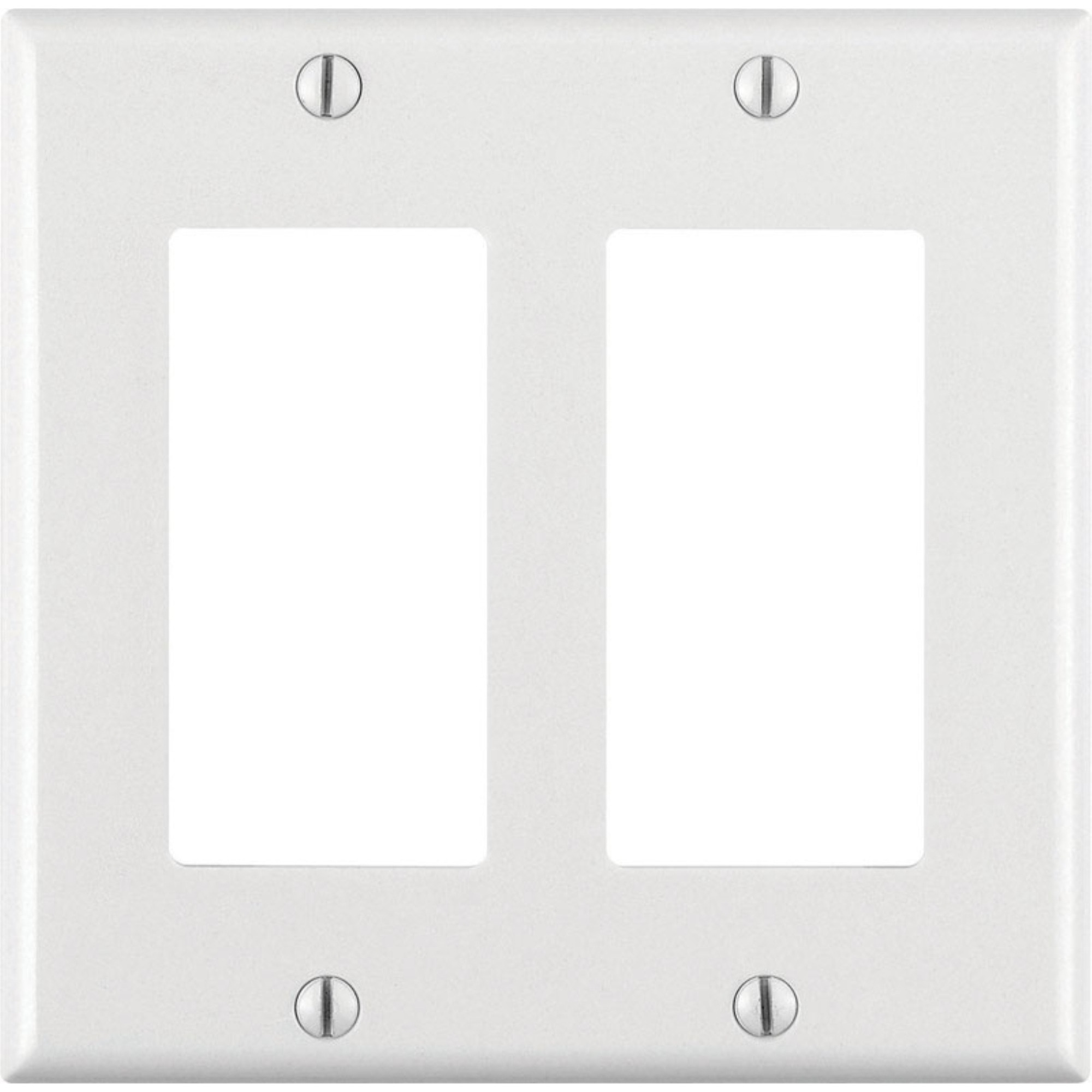 DECORA WALLPLATE 2G WHT (Pack of 25)