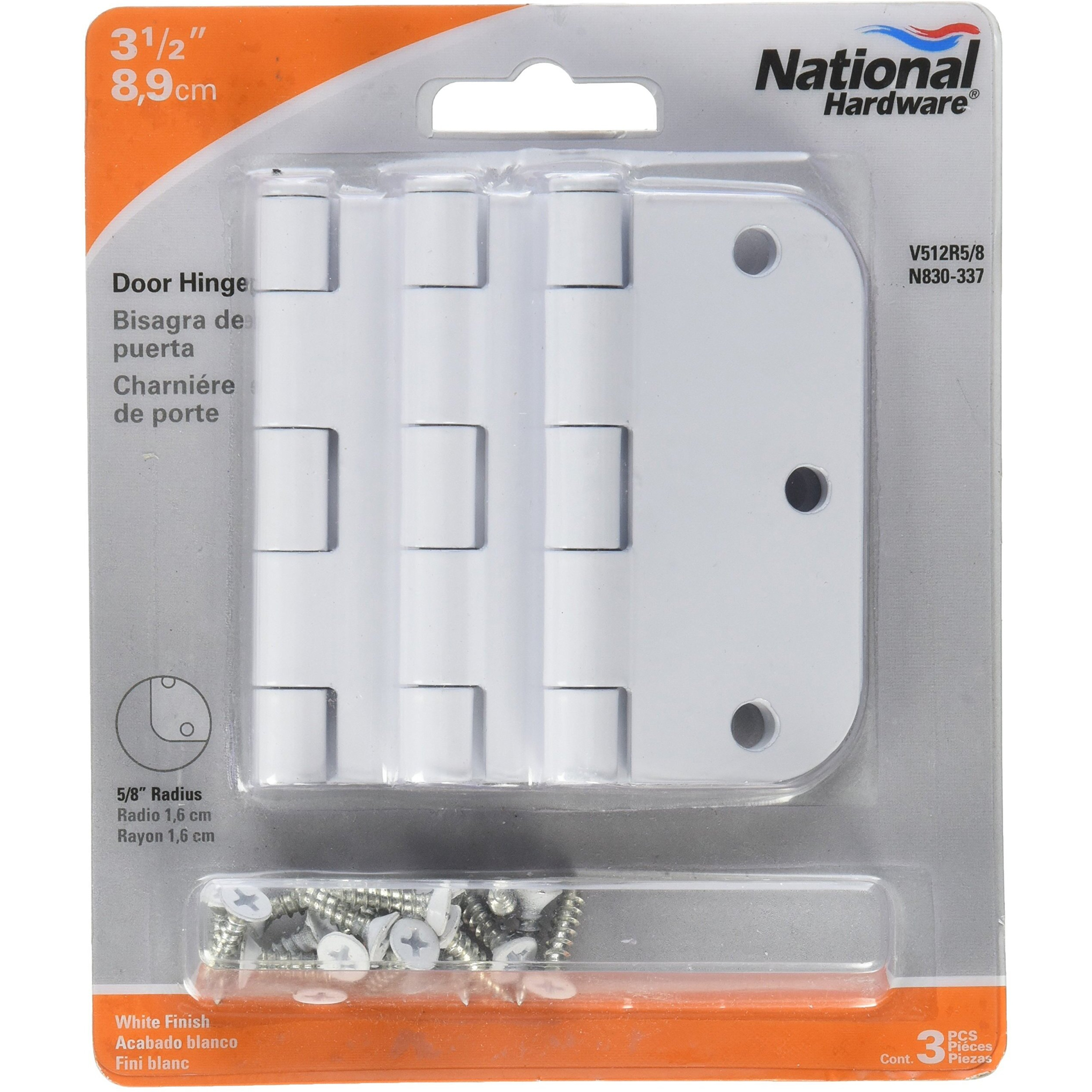 HINGE WHITE RC 3.5" (Pack of 1)