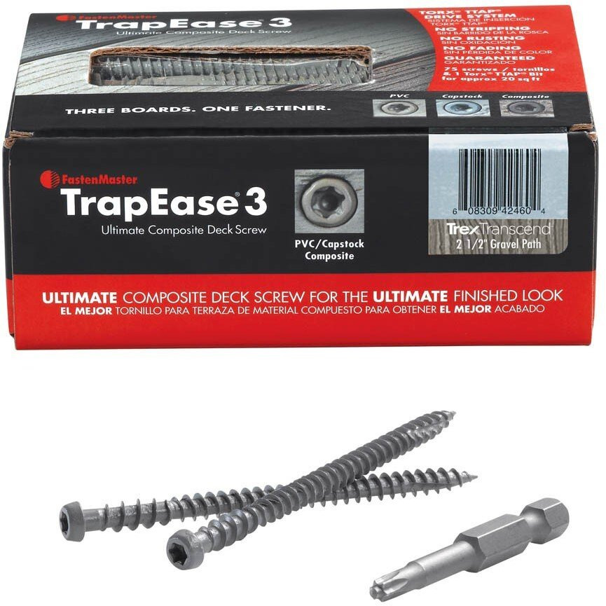 DECK SCREW COMP SPCD RUM (Pack of 1)
