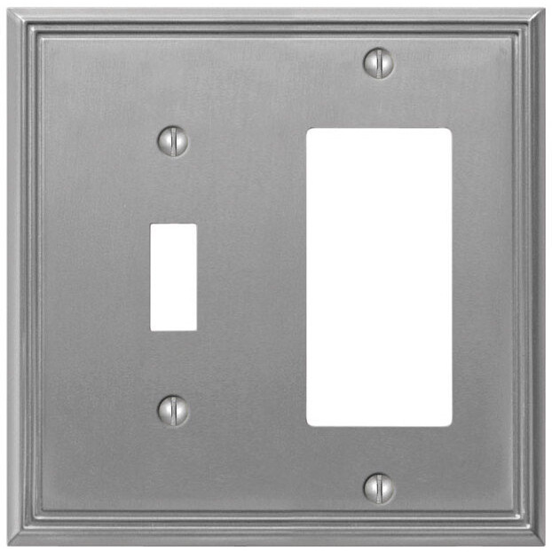 WALLPLATE COMBO METRO BN (Pack of 1)