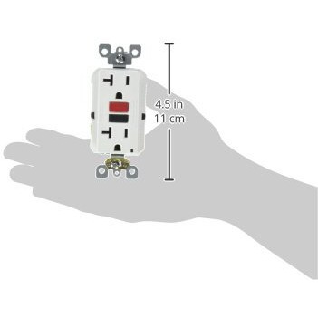 GFI RECPT W/R&B BUTN WHT (Pack of 1)