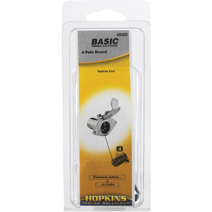 CONNECTR 4POLE ROUND C/E (Pack of 1)