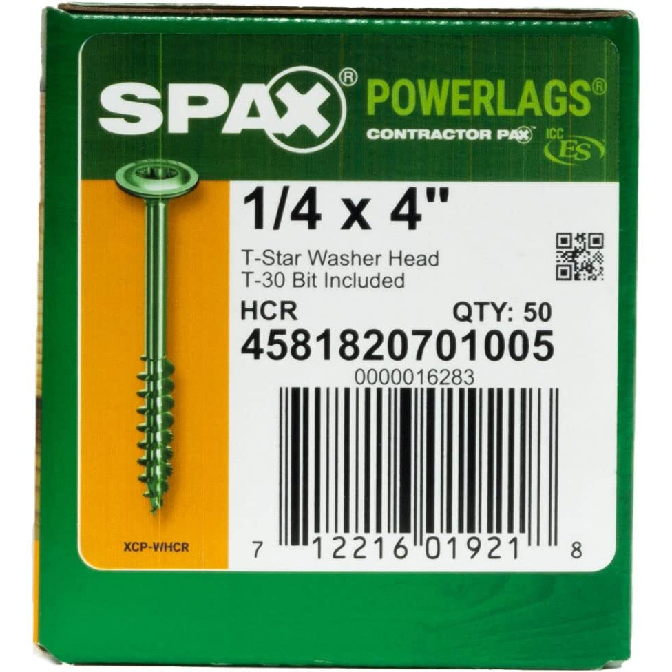 CONSTRUCTION SCRWS 4"&quotL (Pack of 1)