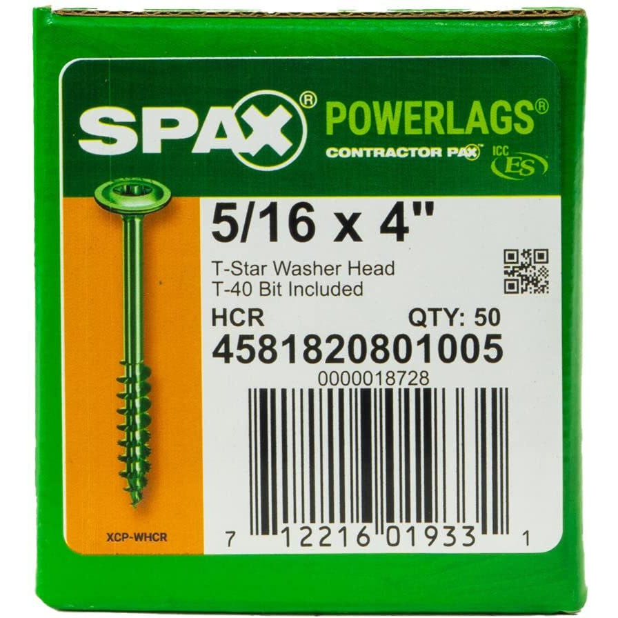 CONSTRUCTION SCRWS 4"&quotL (Pack of 1)