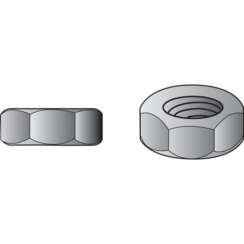 HEX MS NUTS Z  1/4-20 (Pack of 1)