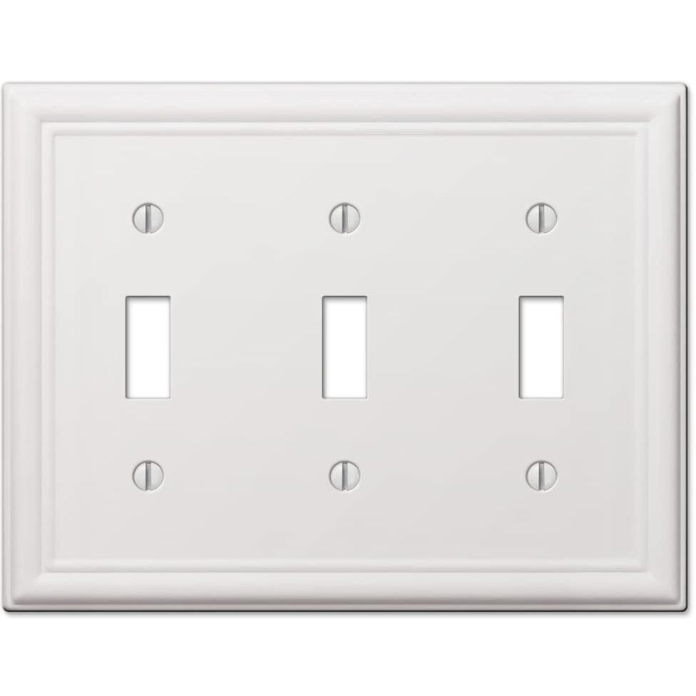 WALLPLATE CHELSEA 3T WHT (Pack of 1)