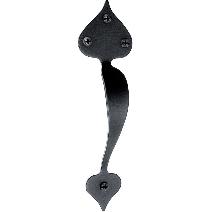 HEART DOOR PULL BLK IRON (Pack of 1)