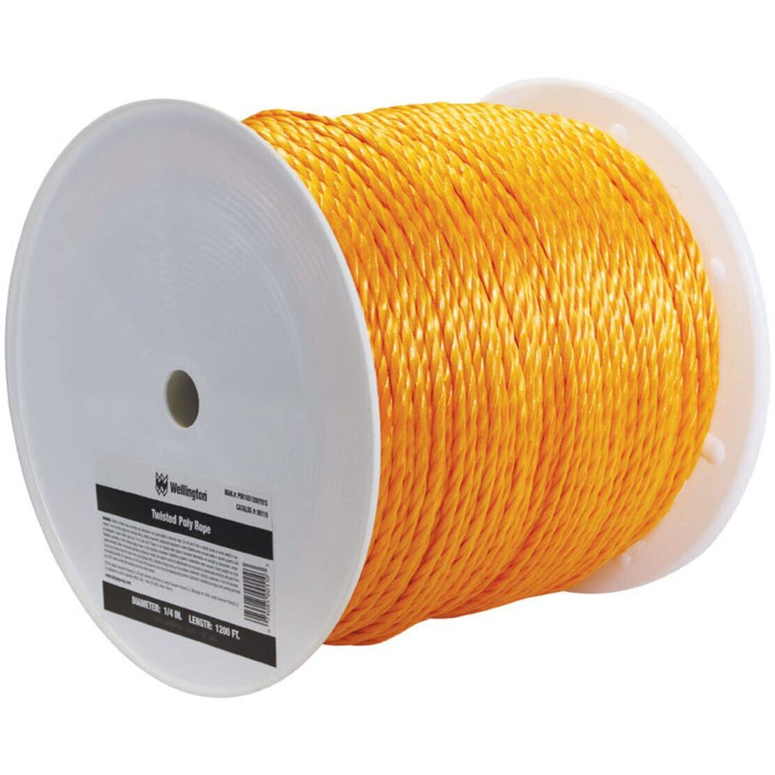 ROPE POLY 1/4&quotX1200'ORG (Pack of 1)