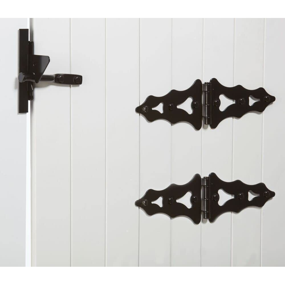 GATE HARDWARE KIT8" BLK (Pack of 1)