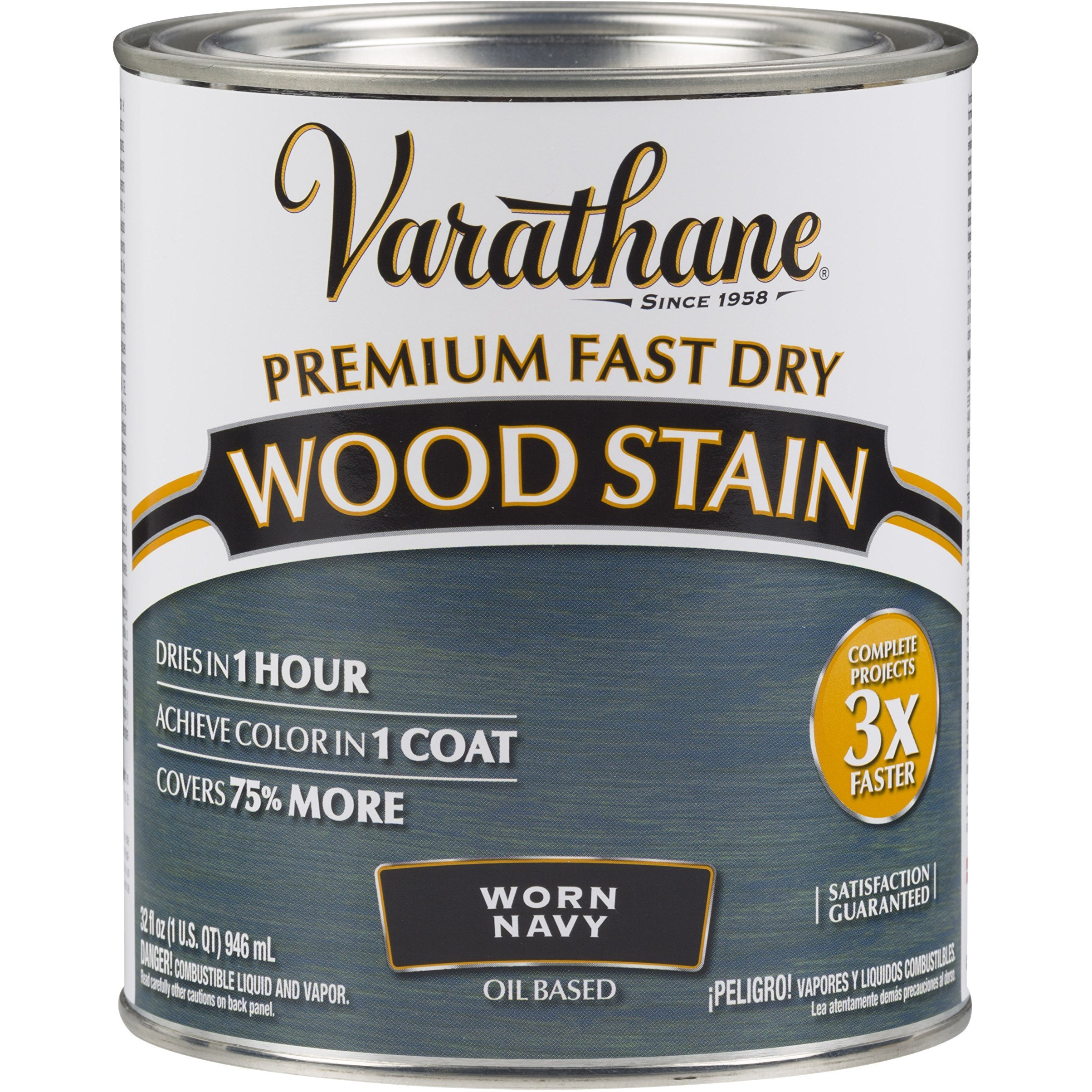 WOOD STN WORN NAVY QT (Pack of 1)