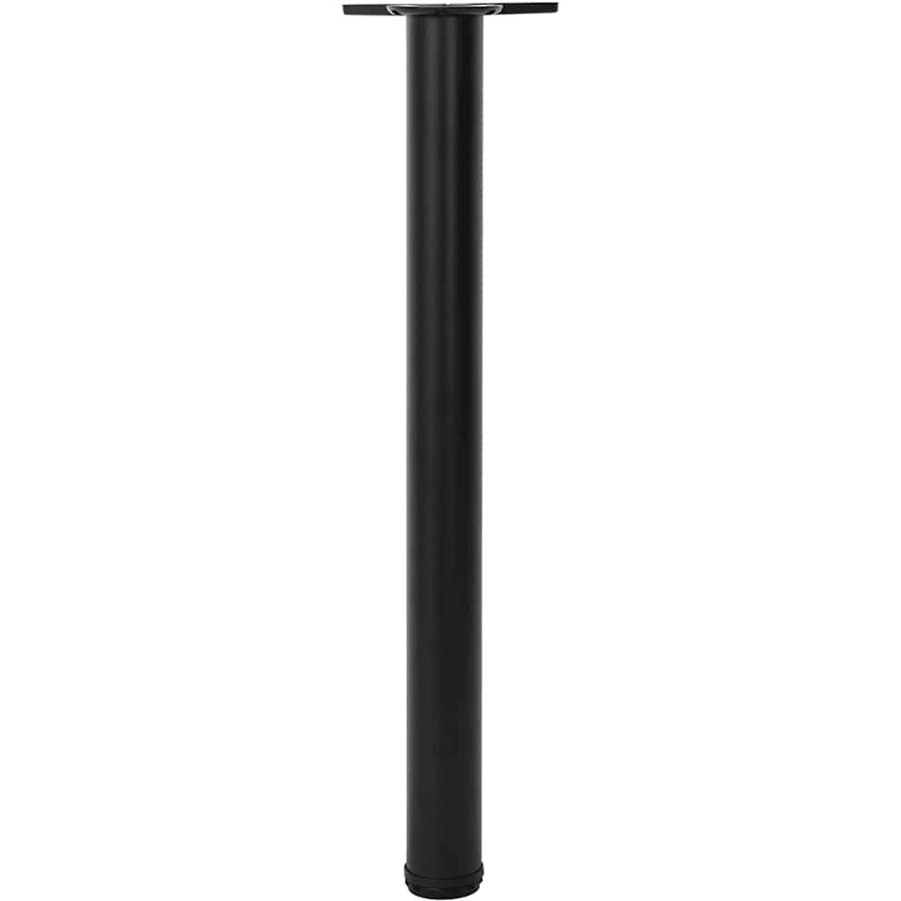 vidaXL 4 Height Adjustable Table Legs Black 28"