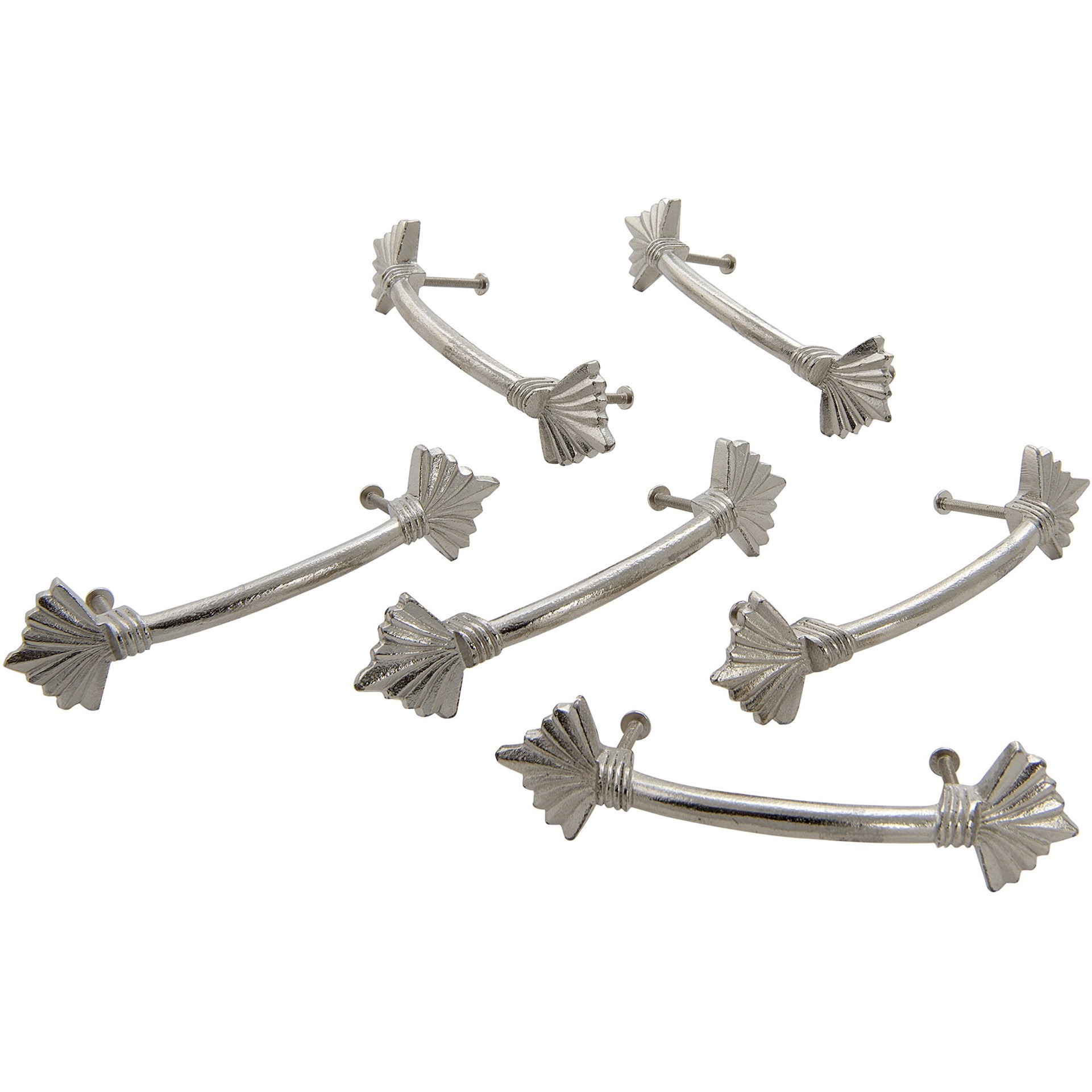 3.75 In Metal Drwr Hndle Pull Nickle Set of 6