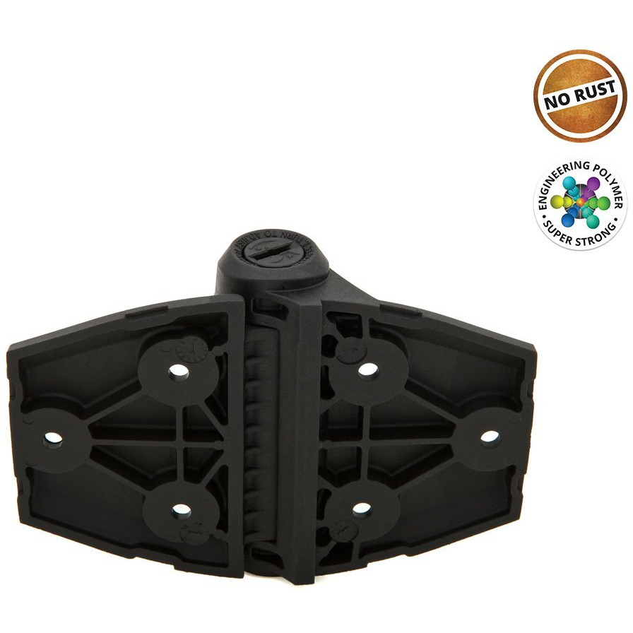 GATE HINGE WOOD/VINYL (Pack of 1)