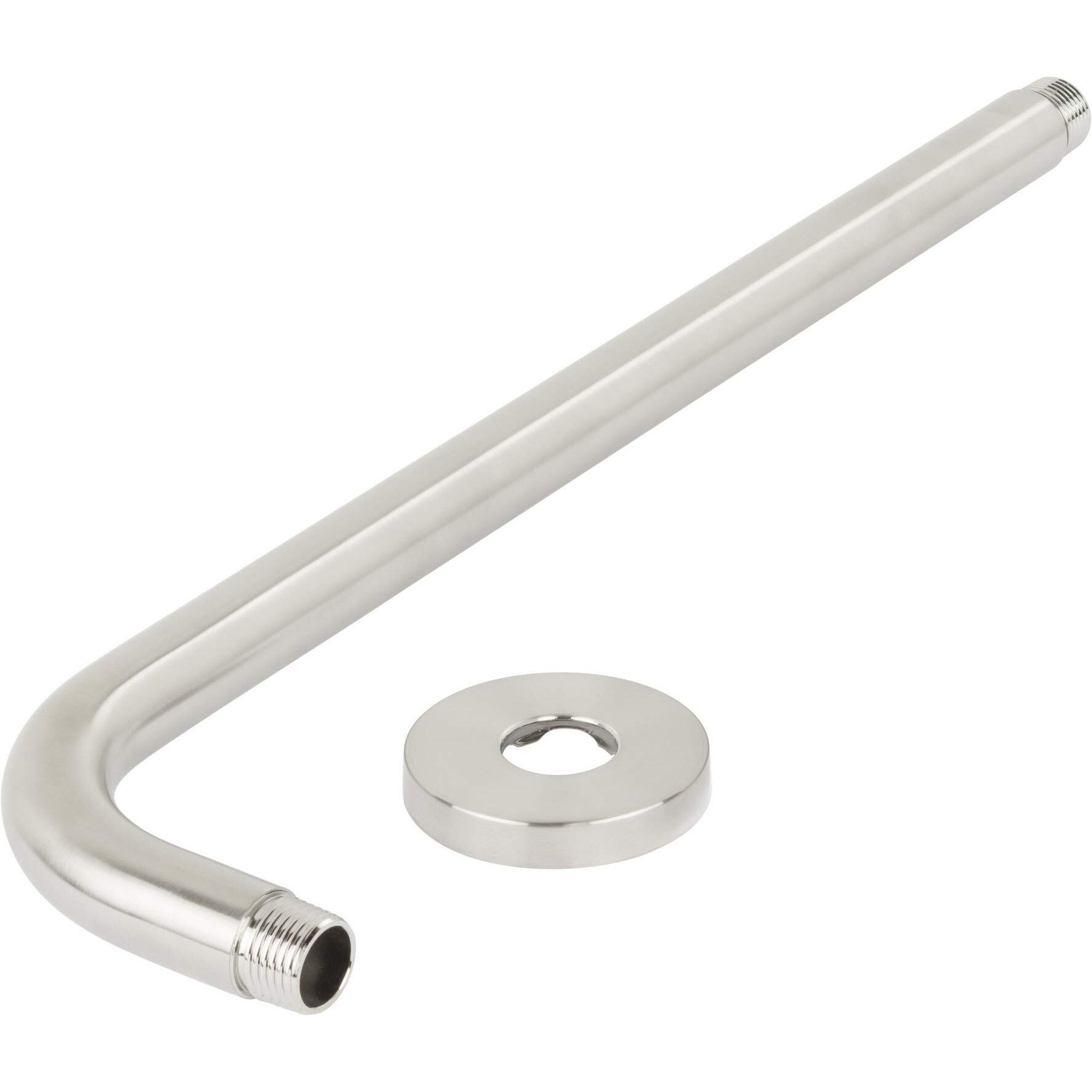 Miseno 16" Rain Shower Arm And Flange Polished Chrome