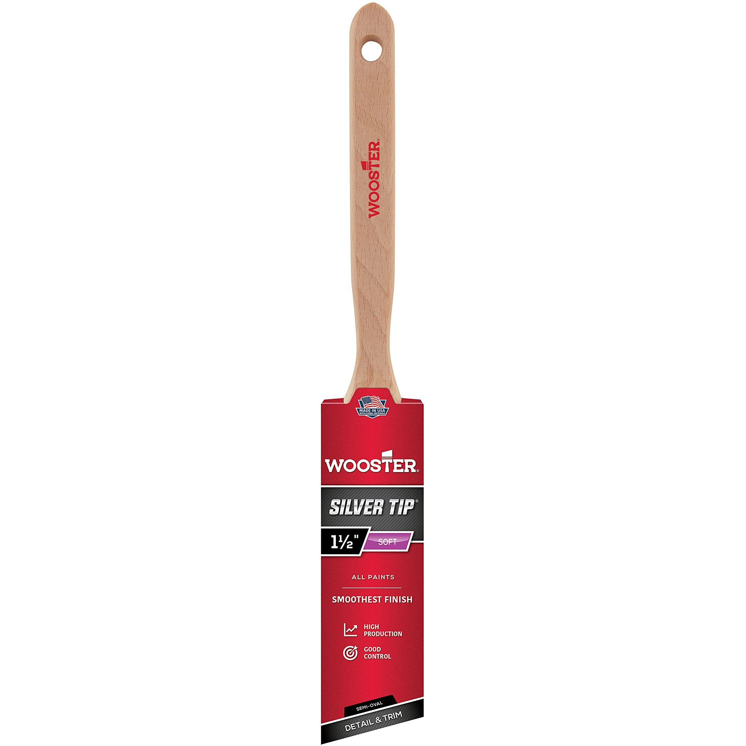 PNT BRUSH SLVRTP SO 1.5" (Pack of 1)