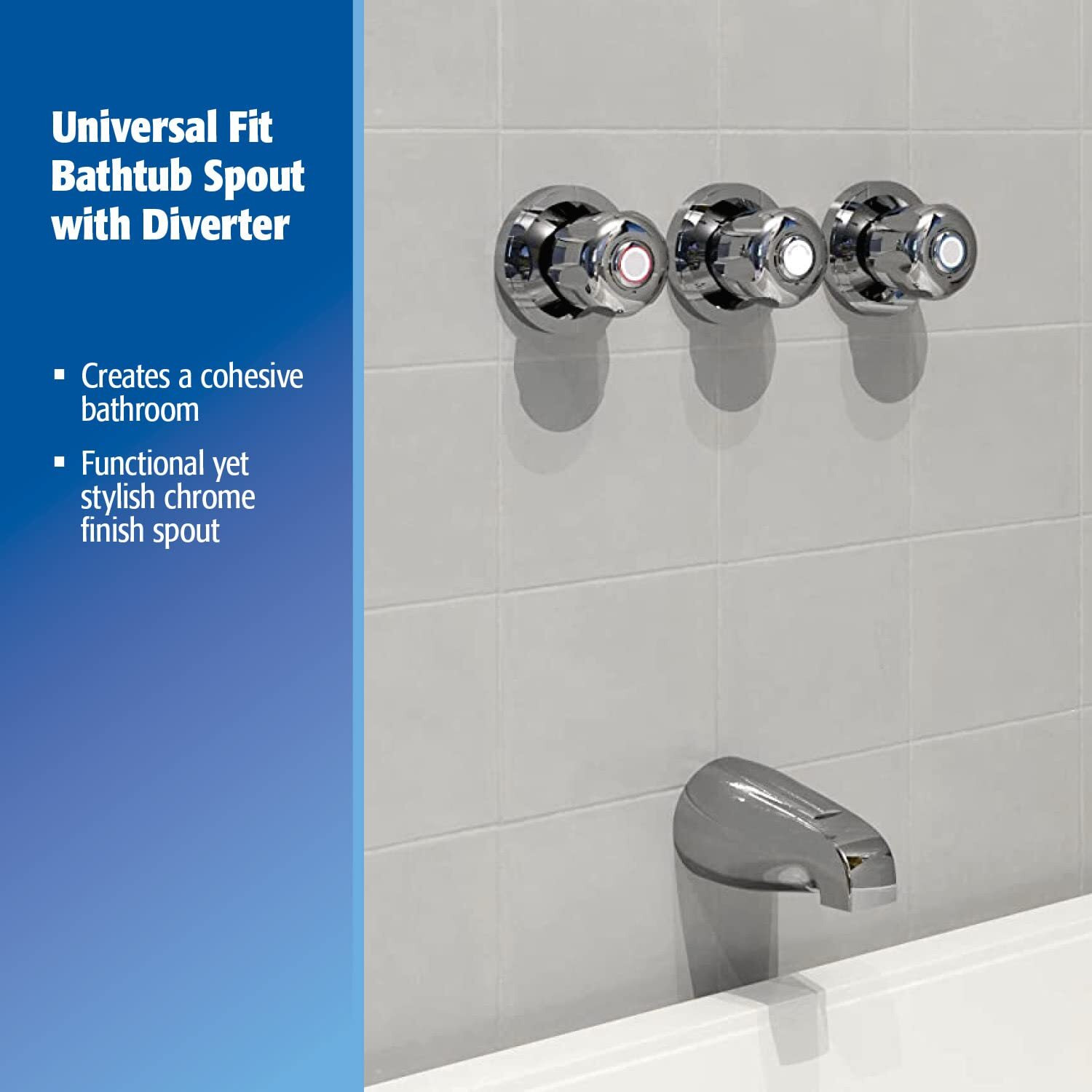 BATHTUB SPOUT 3.75&quotH (Pack of 1)