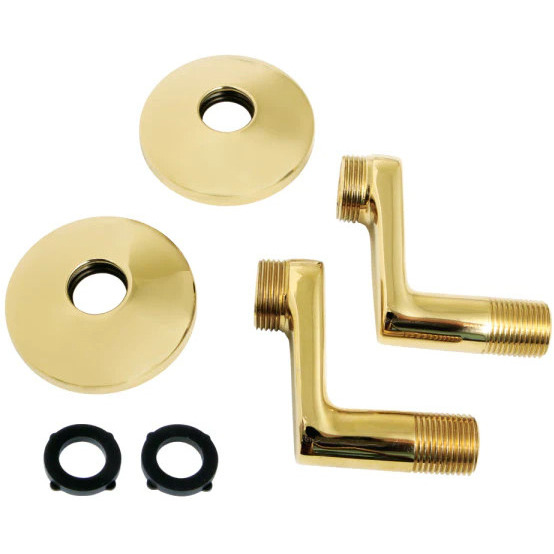 Kingston Brass KSEL266PB Swivel Elbow for  Tub Wall Mount Faucet KS266PB, Polished Brass