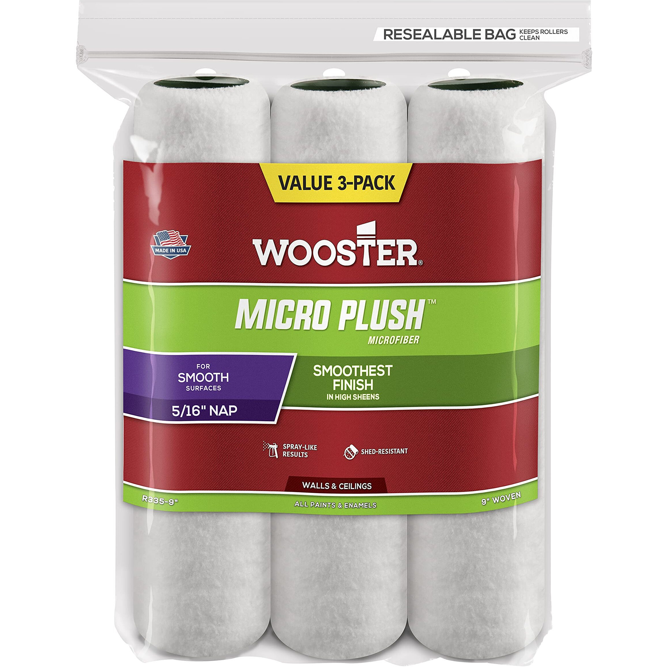 ROLLER CVR 5/16&quotX9" (Pack of 1)