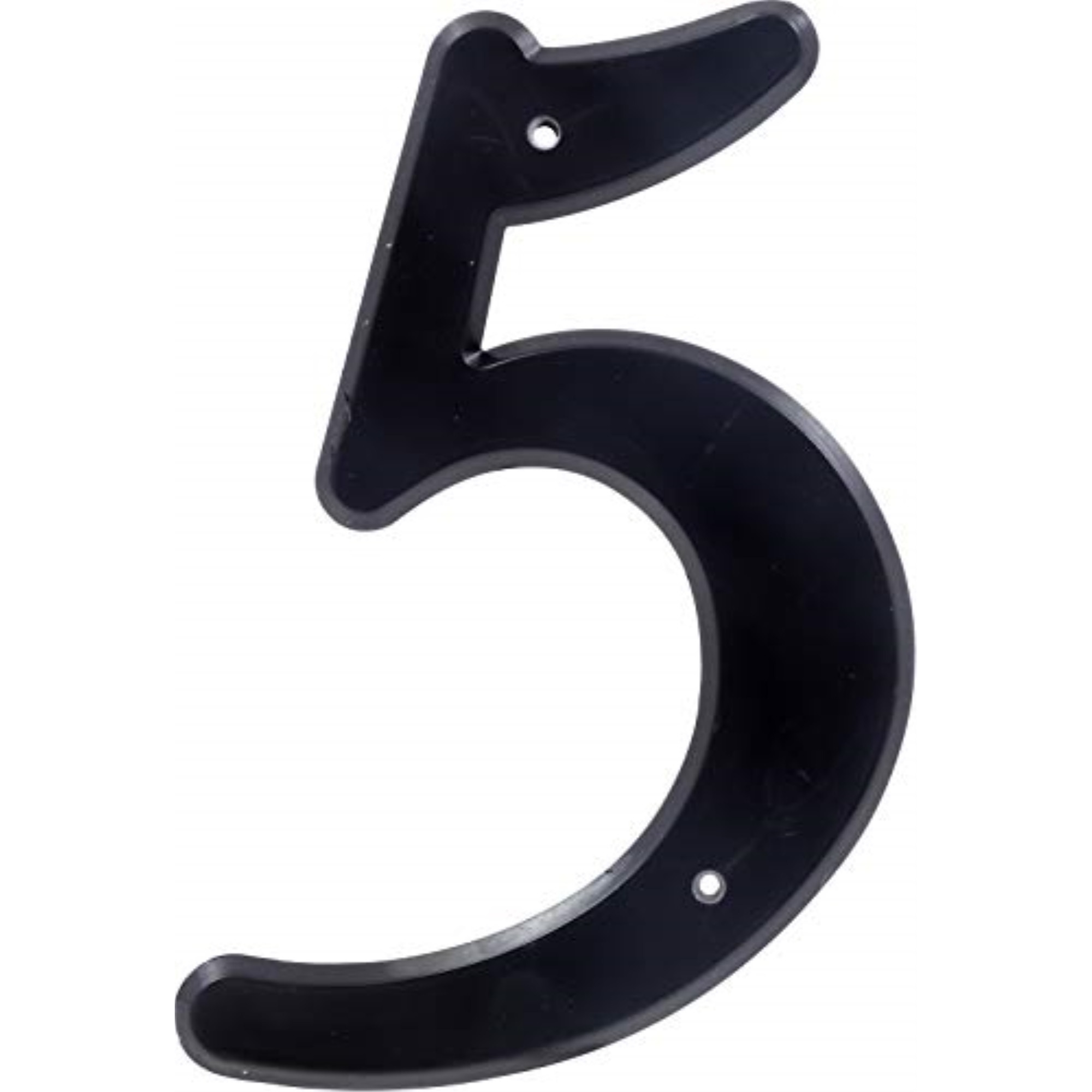 5028627 4"" BLK 5 NAILON 1PC Hillman 4 in. Black Plastic Nail-On Number 5 1 pc (Pack of 10)