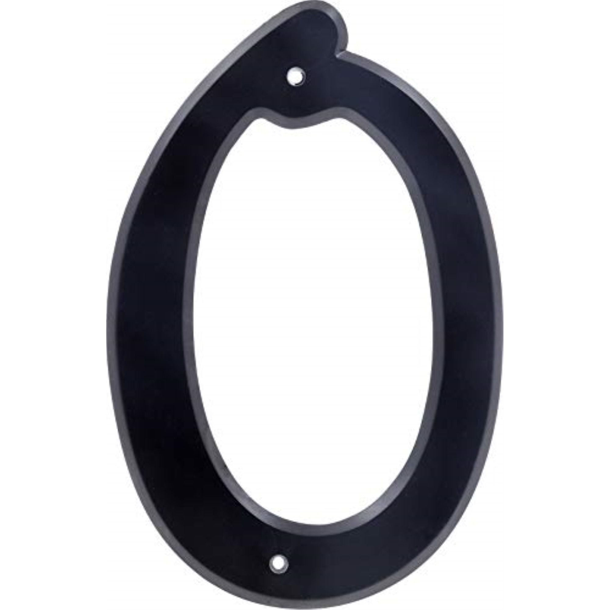 5028560 4"" BLK 0 NAILON 1PC Hillman 4 in. Black Plastic Nail-On Number 0 1 pc (Pack of 10)
