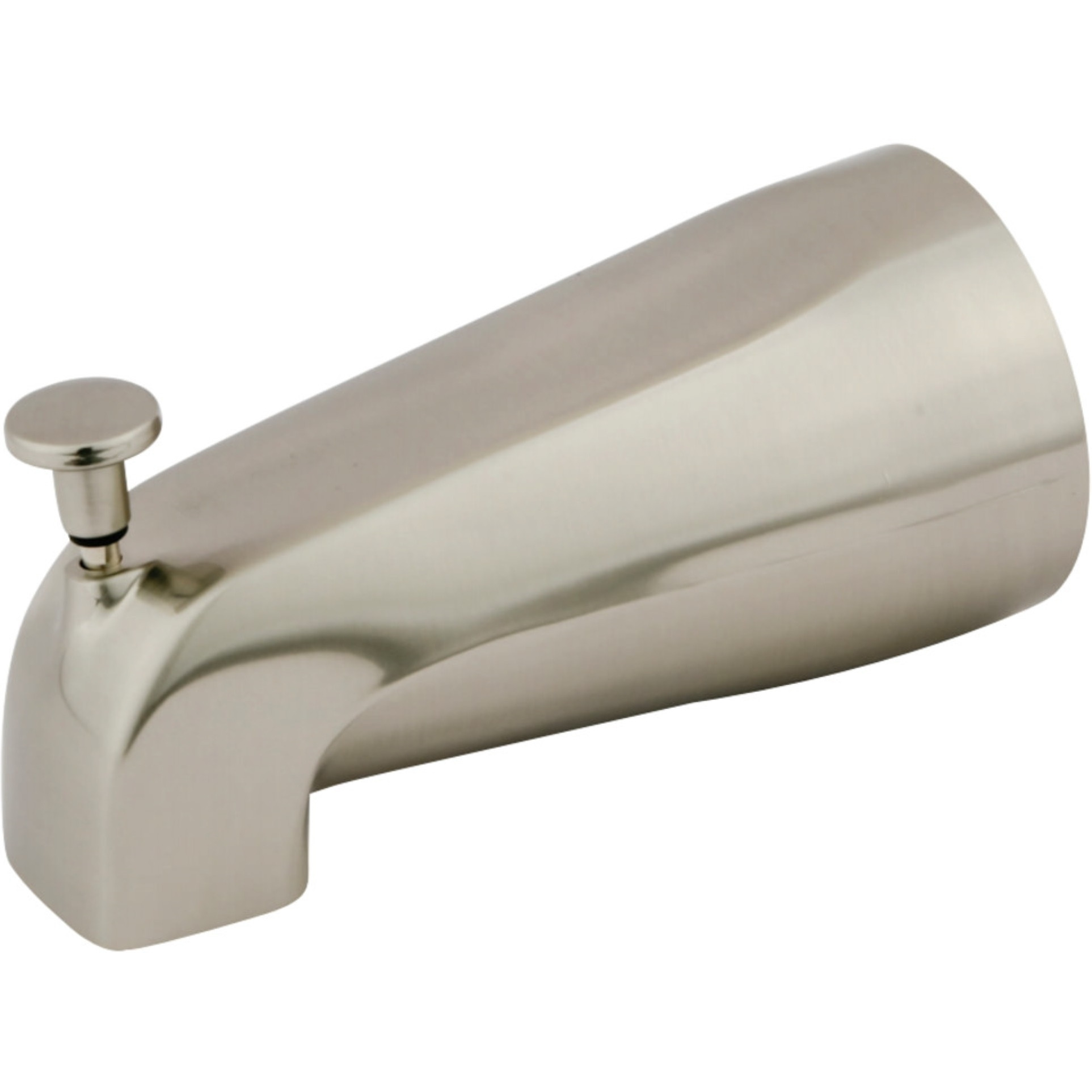 Kingston Brass K188A8 5-1/4 Inch Zinc Tub Spout with Diverter, Brushed Nickel