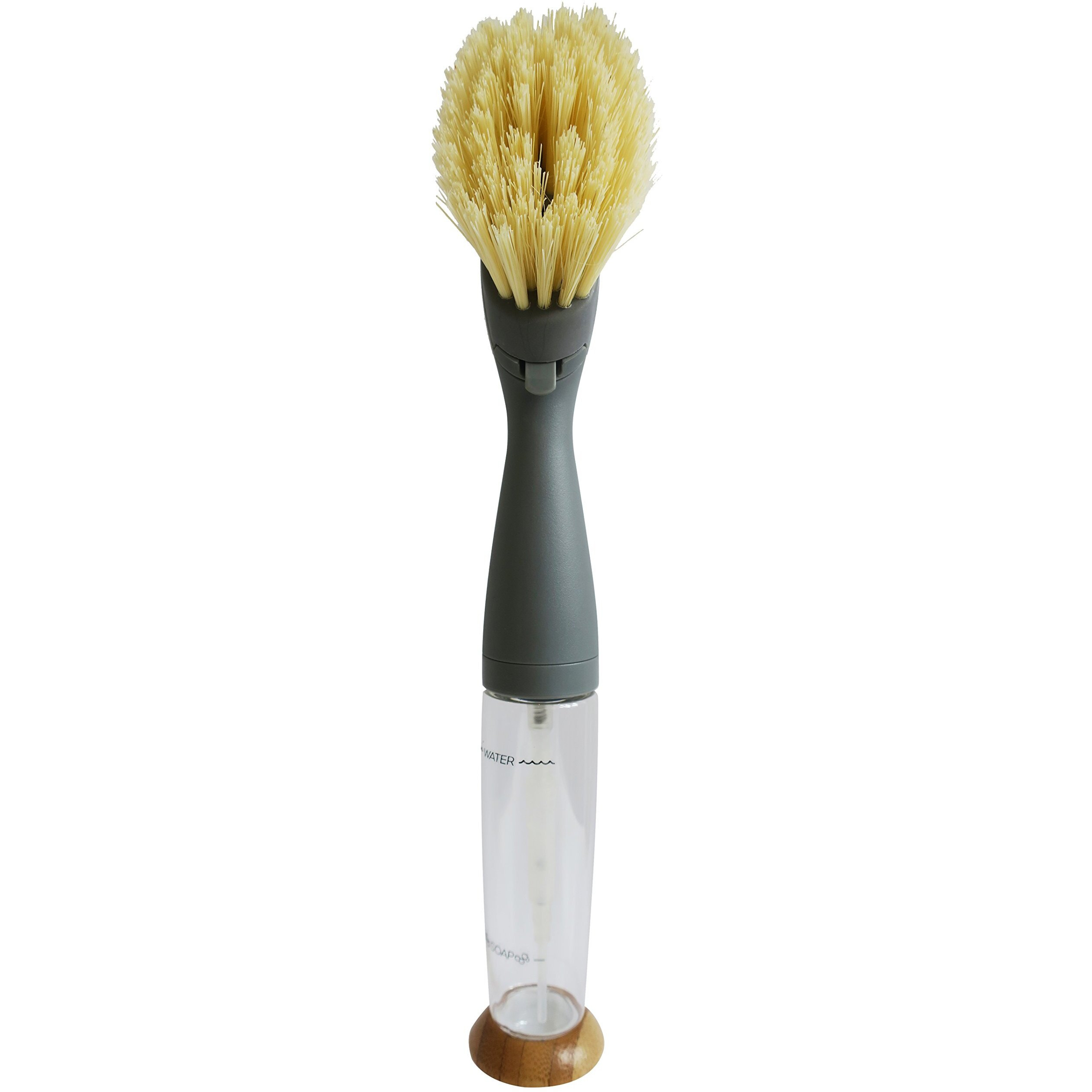 Full Circle FOMO Foam Soap Dispensing Dish Brush, 1 EA, Grey