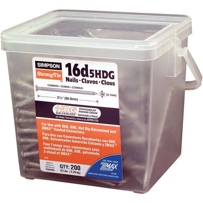 HDG NAILS 16D 5BOX (Pack of 1)