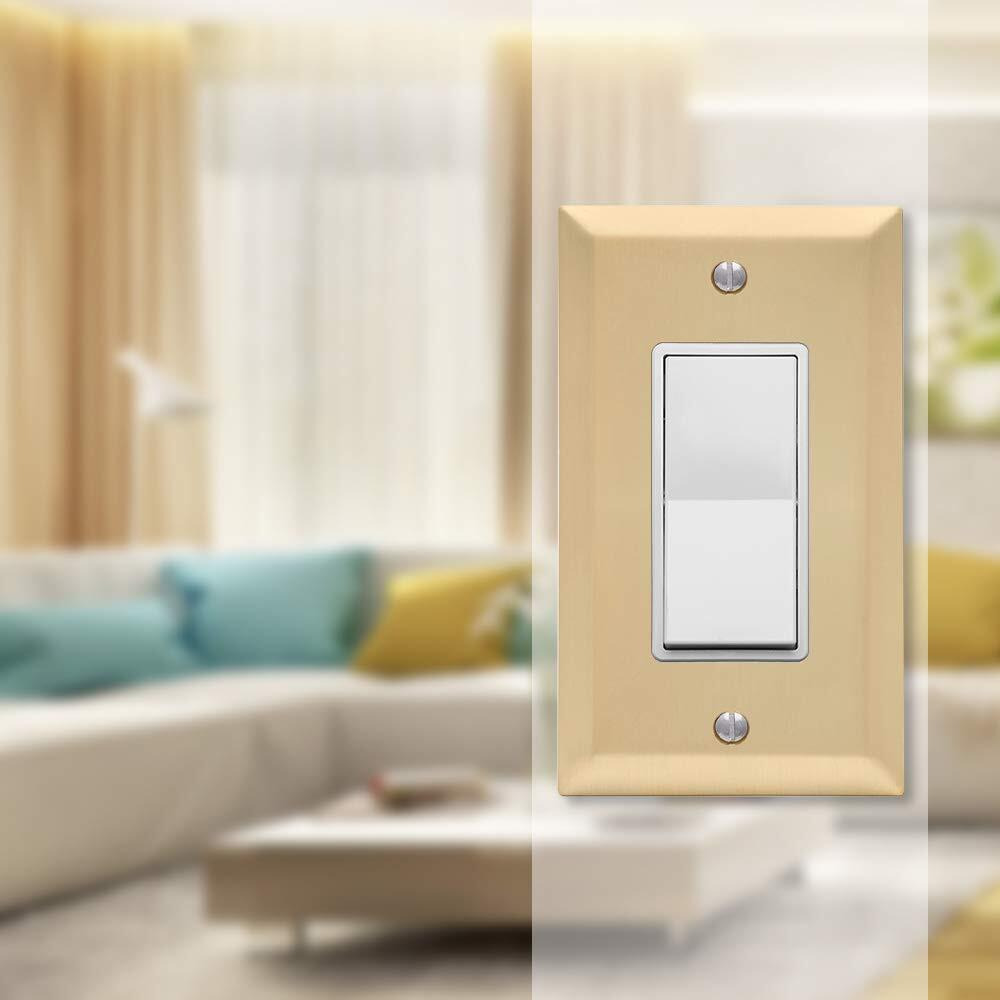 WALLPLATE CNTURY 1RCK SB (Pack of 1)