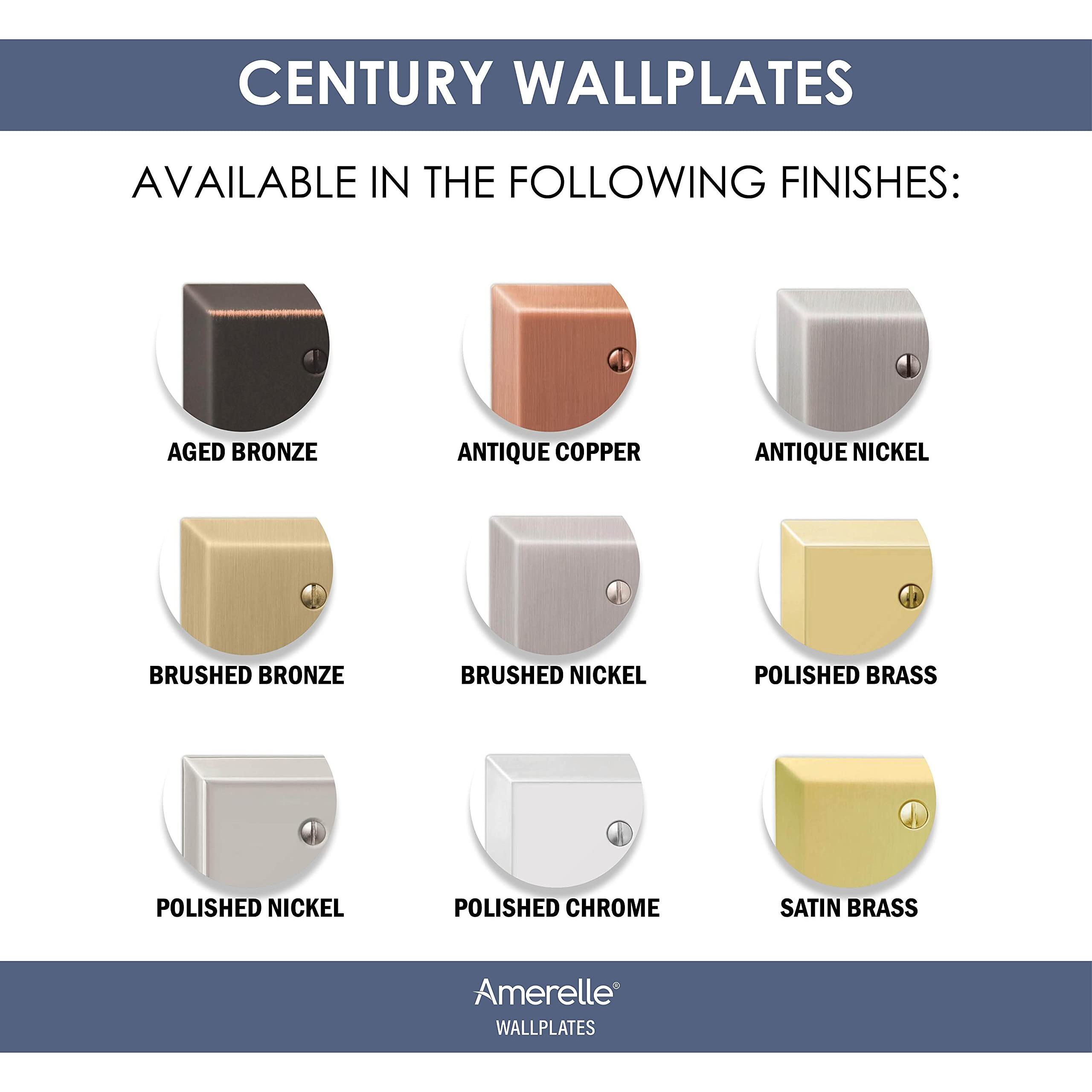 WALLPLATE CNTURY 1RCK SB (Pack of 1)