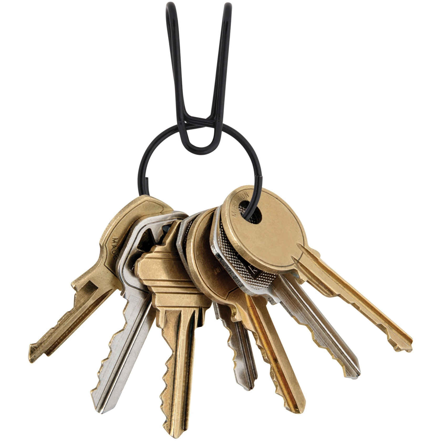 NITE IZE SqueezeRing Easy Load Key Clip - Black