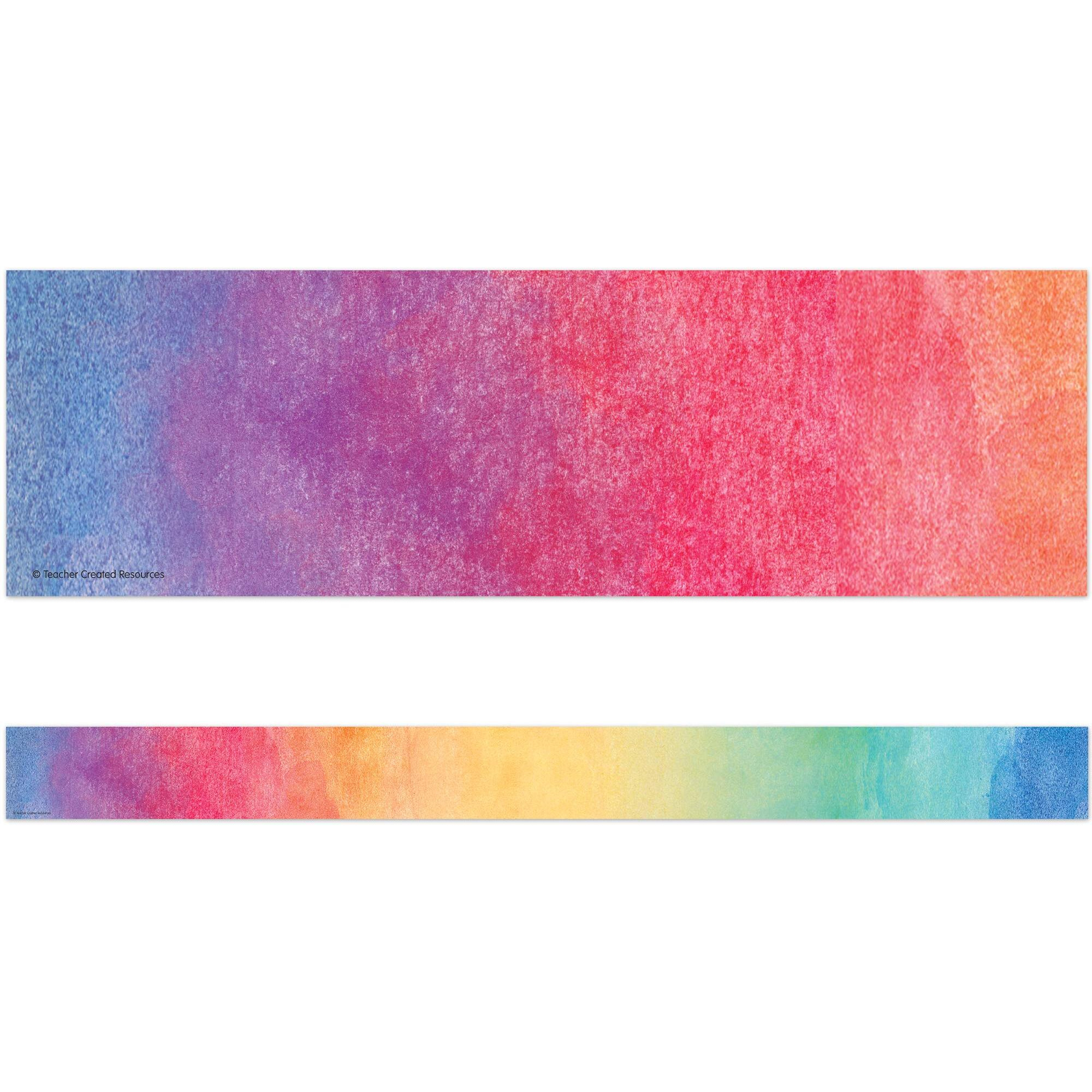 WATERCOLOR STRAIGHT BORDER TRIM