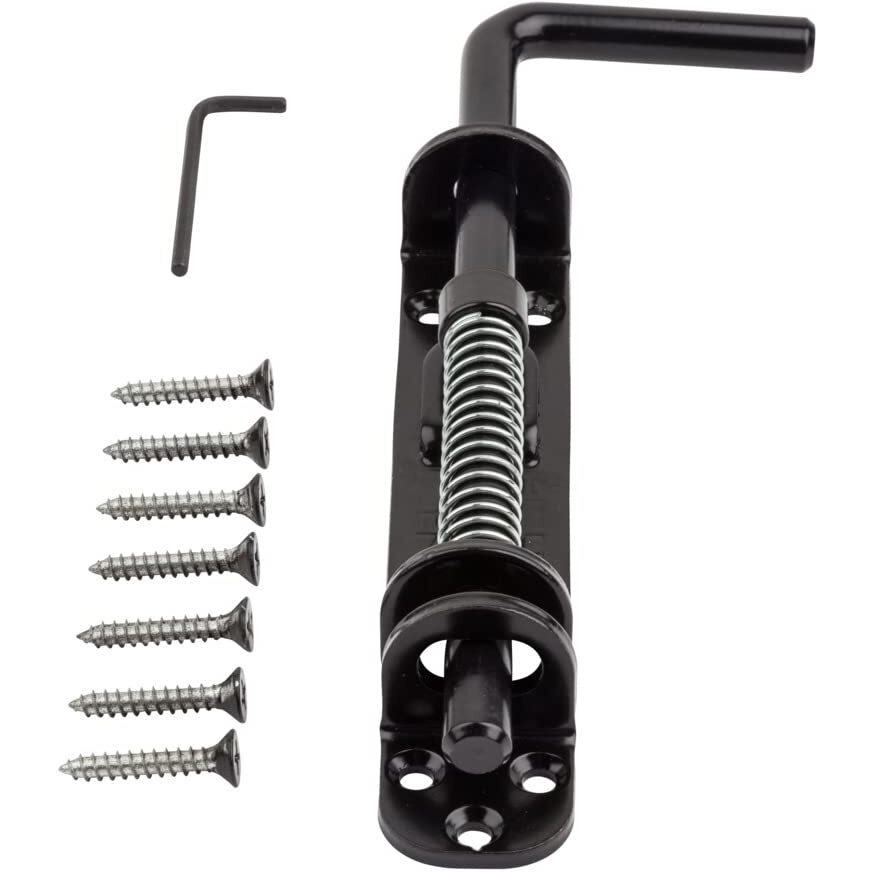 SLIDING BOLTS 18"" BLK (Pack of 1)