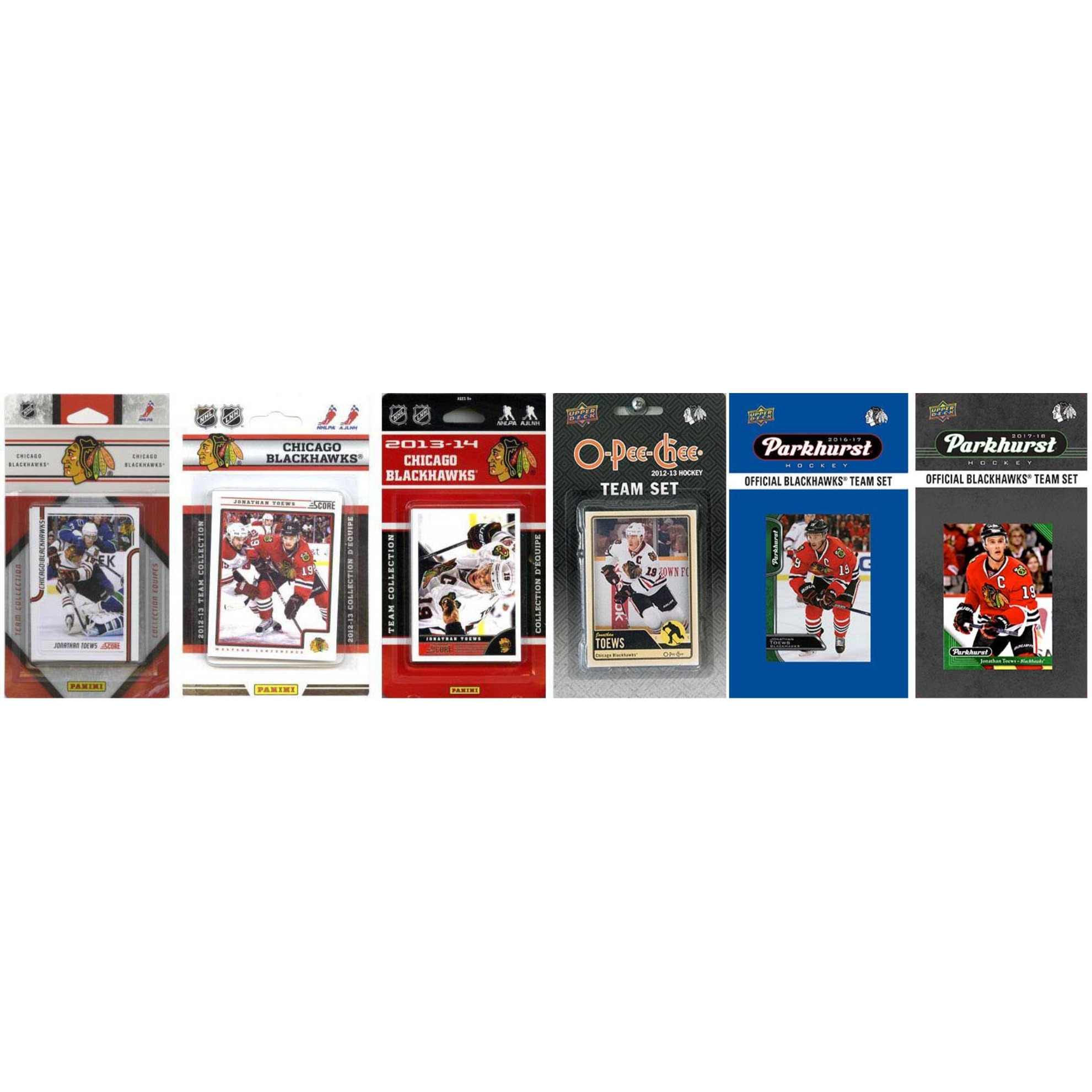 NHL Chicago Blackhawks 6 Different Licensed Trading Card Team Sets
