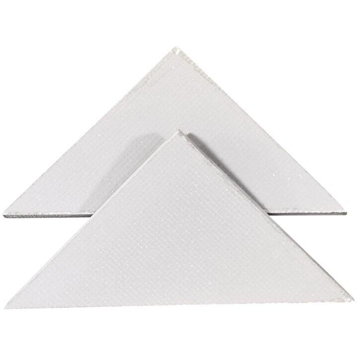 Triangle 10" x 10" x 1" Corner Shelves - 2 Pack
