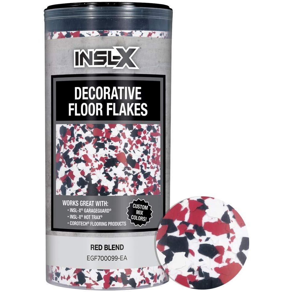 DECOR FLOOR FLKS RED10OZ (Pack of 1)
